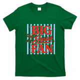 Big Jesus Fan Retro Striped T-Shirt - Irish Green