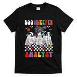 Boo Kkeeper Analyst Halloween Bookkeeper Job Matching Party T-Shirt - Black