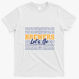 Brewers Let’s Go Fan Apparel for Game Day T-Shirt - White