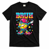 Baseball Life Style Apparel Softball Ice Cream Drip T-Shirt - Black
