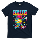 Baseball Life Style Apparel Softball Ice Cream Drip T-Shirt - Navy Blue