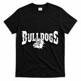 Bulldogs Mascot Back To School Team Spirit T-Shirt - Black