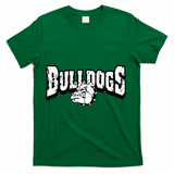 Bulldogs Mascot Back To School Team Spirit T-Shirt - Green