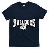 Bulldogs Mascot Back To School Team Spirit T-Shirt - Navy