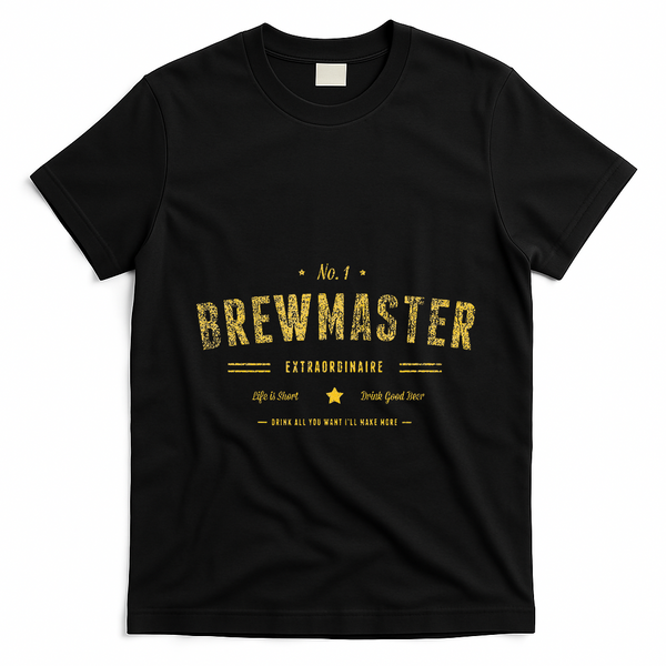 Brew Master Beer Brewing Homebrew Gift For Brewer Brewmaster T-Shirt - Black