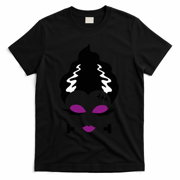 Bride Of F.R.A.N.K.E.N.S.T.E.I.N Monster Halloween Costume T-Shirt - Black
