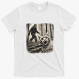 Bigfoot Sasquatch Cat Selfie Funny Meme Kitty T-Shirt - White