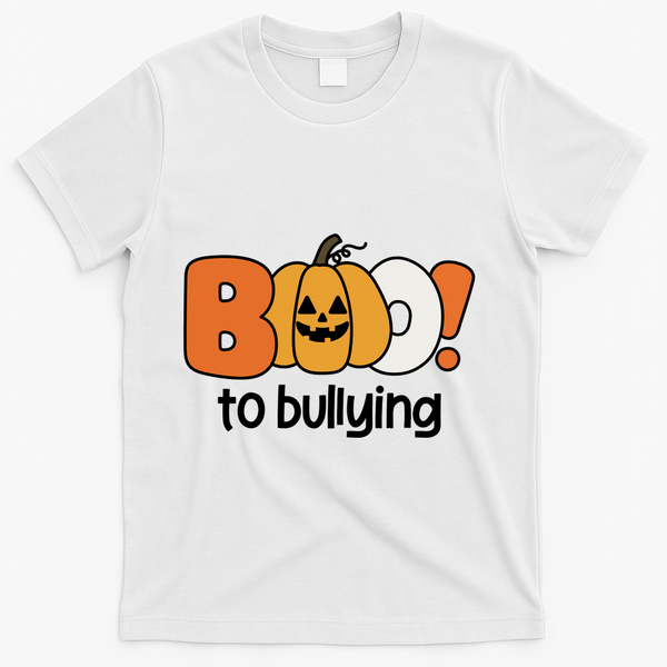 Boo To Bullying Anti Bullying Halloween T-Shirt - White