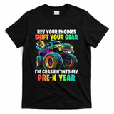 Back To School Pre K Monster Truck First Day School T-Shirt - Black