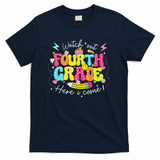 Back To School Watch Out Fourth Grade Here I Come Pencil T-Shirt - Navy