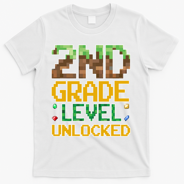 Back To School 2nd Grade Gamer T-Shirt - White