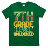 Back To School 7th Grade Gamer T-Shirt - Green