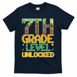 Back To School 7th Grade Gamer T-Shirt - Navy