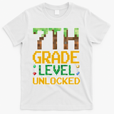 Back To School 7th Grade Gamer T-Shirt - White