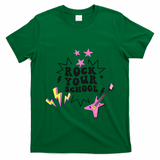Back To School Rock Your School Music Lover School T-Shirt - Green