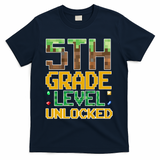 Back To School 5th Grade Gamer Fifth Grader T-Shirt - Navy
