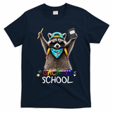 Back To School Raccoon T-Shirt - Navy Blue