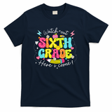 Back To School Watch Out Sixth Grade Here I Come Pencil T-Shirt - Navy