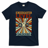 Back To School Kindergarten Level Unlocked T-Shirt - Navy