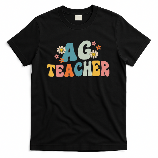 Back To School Agriculture Teachers Squad Ag Teacher T-Shirt - Black
