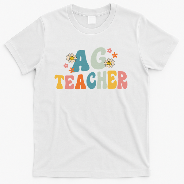 Back To School Agriculture Teachers Squad Ag Teacher T-Shirt - White