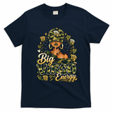 Big Virgo Energy Camo Fashion Zodiac T-Shirt - Navy Blue