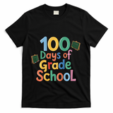 Celebrate 100 Days Of Grade School Funny T-Shirt - Black