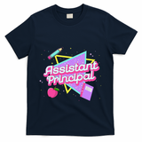 Cute Assistant Principal 80S 90S Back To School Gift T-Shirt - Navy