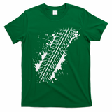 Car Automobile Tire Track Funny Halloween Costume Outfit T-Shirt - Green