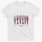 Christian Breast Cancer Awareness Quote T-Shirt - White