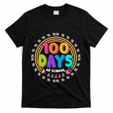 Cute Cool 100 Days Of School Pencil Emblem T-Shirt - Black