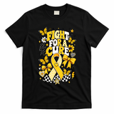 Childhood Cancer Awareness Fight For A Cure T-Shirt - Black