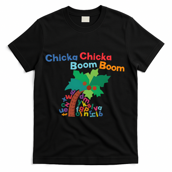 Chicka Chicka Boom Boom Costume Halloween Decorations Gifts T-Shirt - Black
