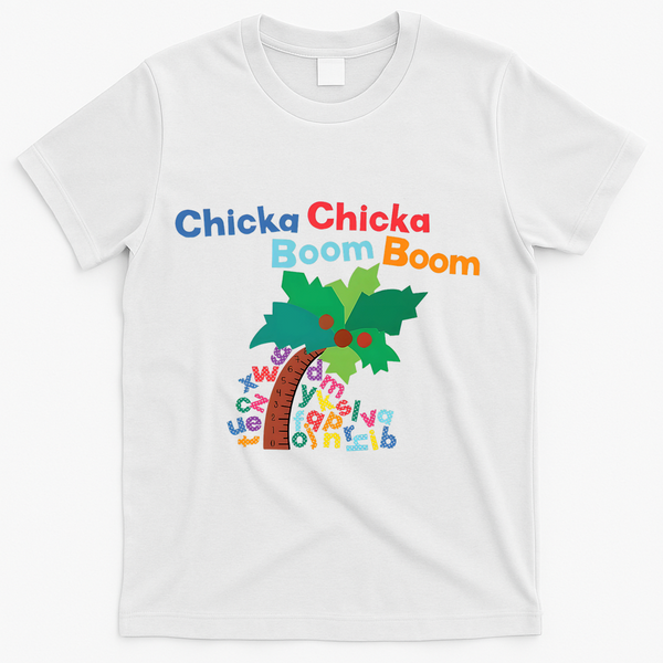 Chicka Chicka Boom Boom Costume Halloween Decorations Gifts T-Shirt - White