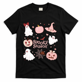 Cute Coquette Spooky Season T-Shirt - Black