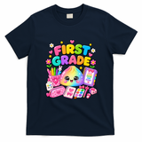 Cute Dumpling 1st First Grade Back To School T-Shirt - Navy Blue