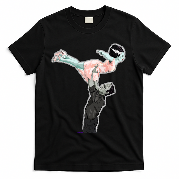 Creepy Dirty Dancing Frankenstein T-Shirt - Black