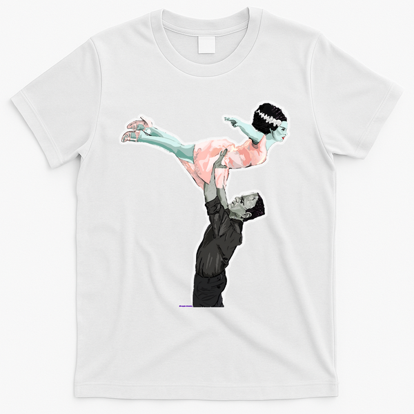 Creepy Dirty Dancing Frankenstein T-Shirt - White