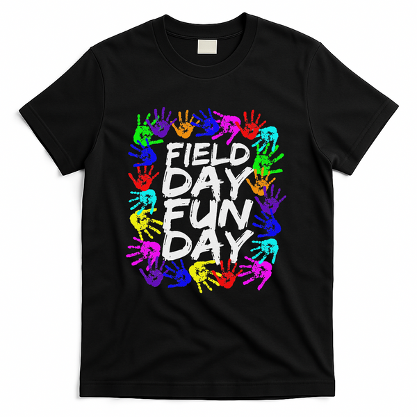Cute Field Day Teacher T-Shirt - Black