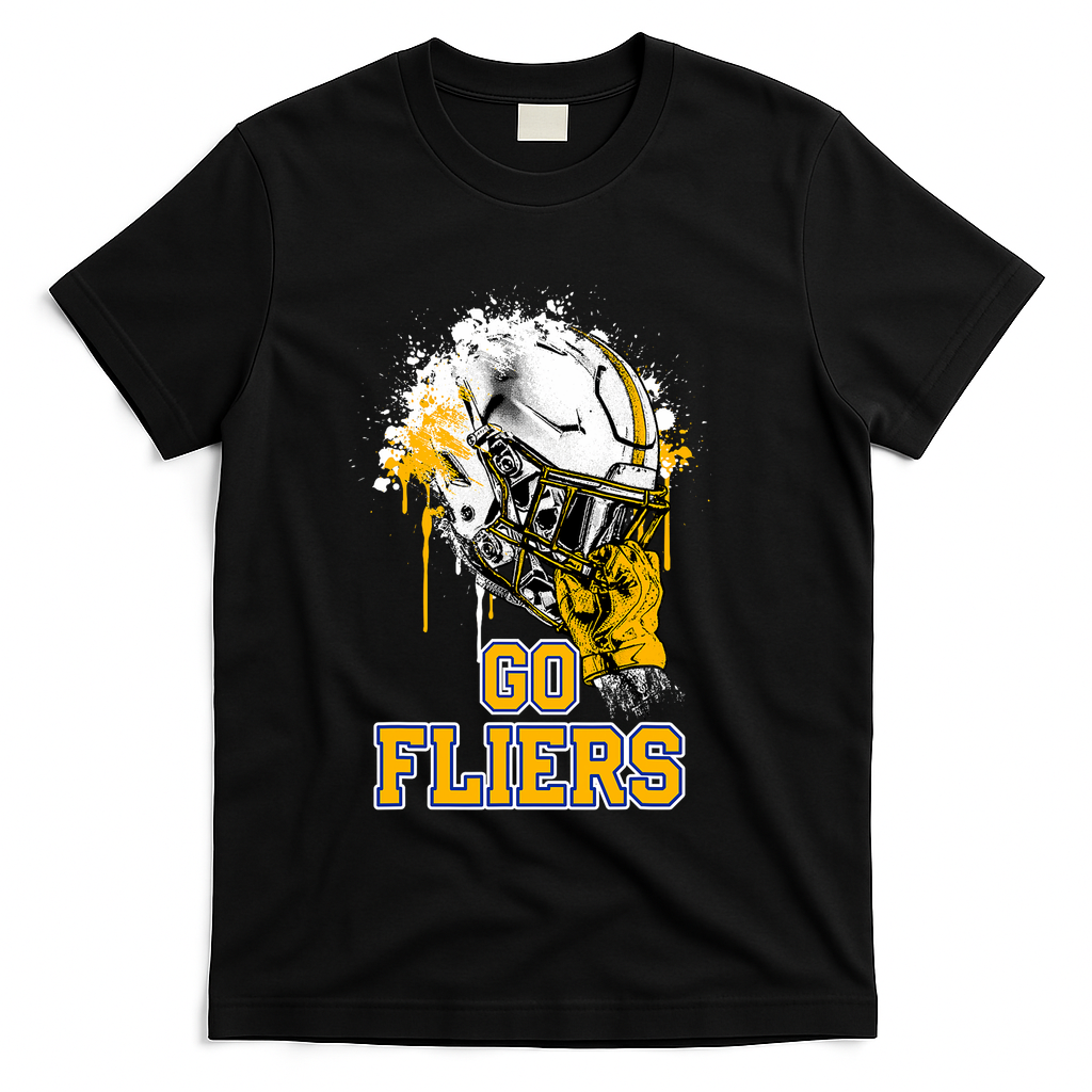 Clyde Fliers Rising Helmet Go T-Shirt - Black