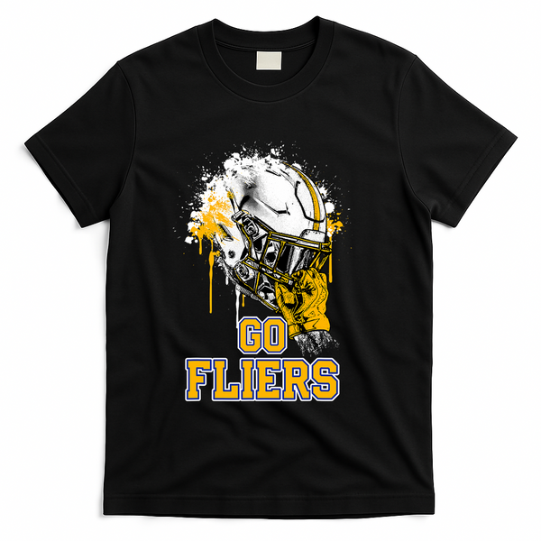 Clyde Fliers Rising Helmet Go T-Shirt - Black