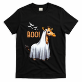 Cute Giraffe Boo Halloween Costume Zoo Lover T-Shirt - Black
