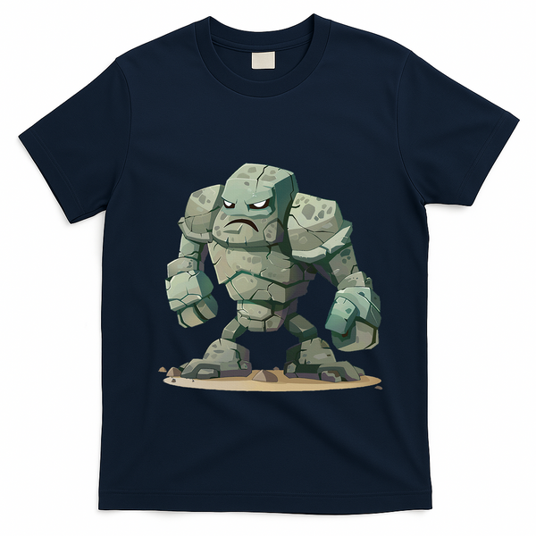 Cool Golem Costume T-Shirt - Navy Blue