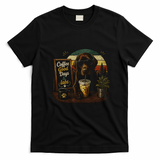Coffee Good Days And Labs Dog Lover Cute Funny T-Shirt - Black