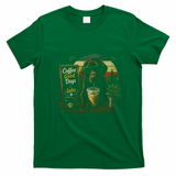 Coffee Good Days And Labs Dog Lover Cute Funny T-Shirt - Irish Green