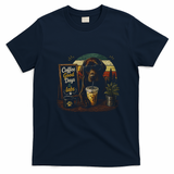 Coffee Good Days And Labs Dog Lover Cute Funny T-Shirt - Navy Blue