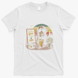 Coffee Good Days And Labs Dog Lover Cute Funny T-Shirt - White
