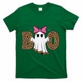 Cute Halloween Boo Ghost Vibes Spooky Season T-Shirt - Green