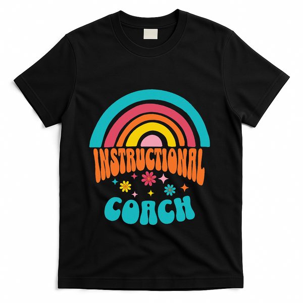 Cute Instructional Coach Appreciation Week Back To School T-Shirt - Black