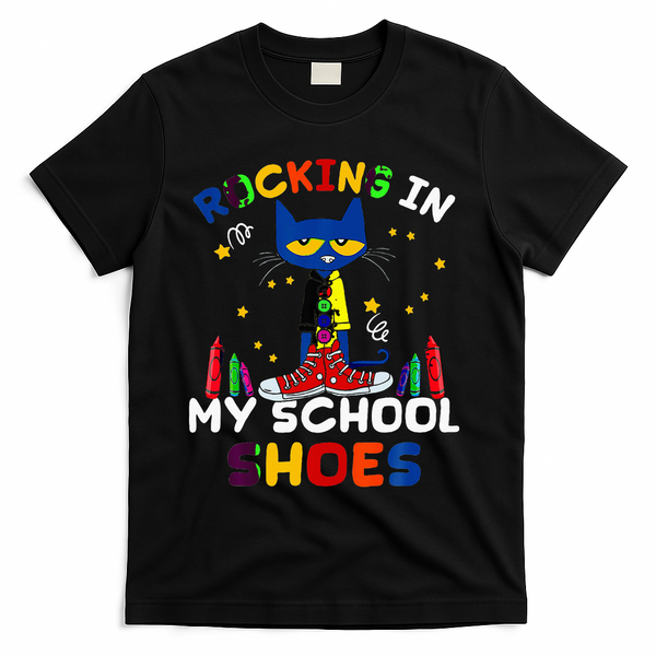 Catrocking I N My School Shoes T-Shirt - Black